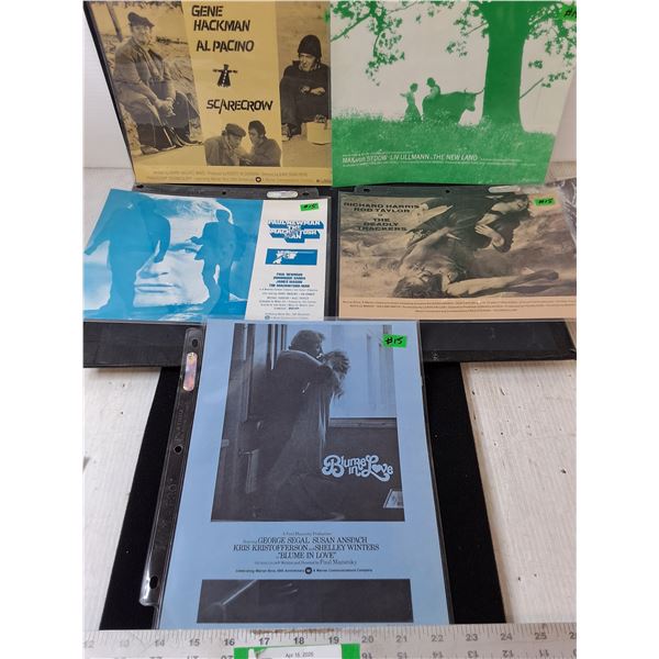 (5) - 1973 Movie Synopsis Sheets - 81/2"×11"
