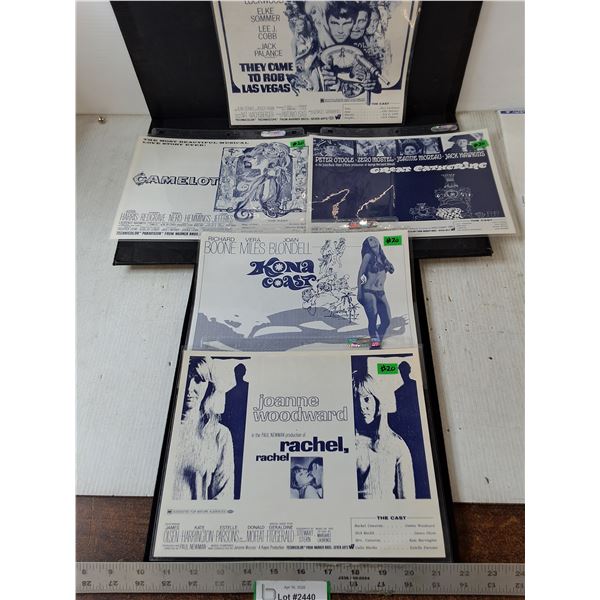 (5) - 1968 Movie Synopsis Sheets 81/2"×11"
