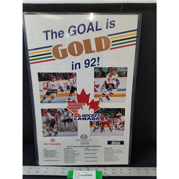 1992 Olympic Winter Games "The Goal is Gold"  in Protective Sleeve