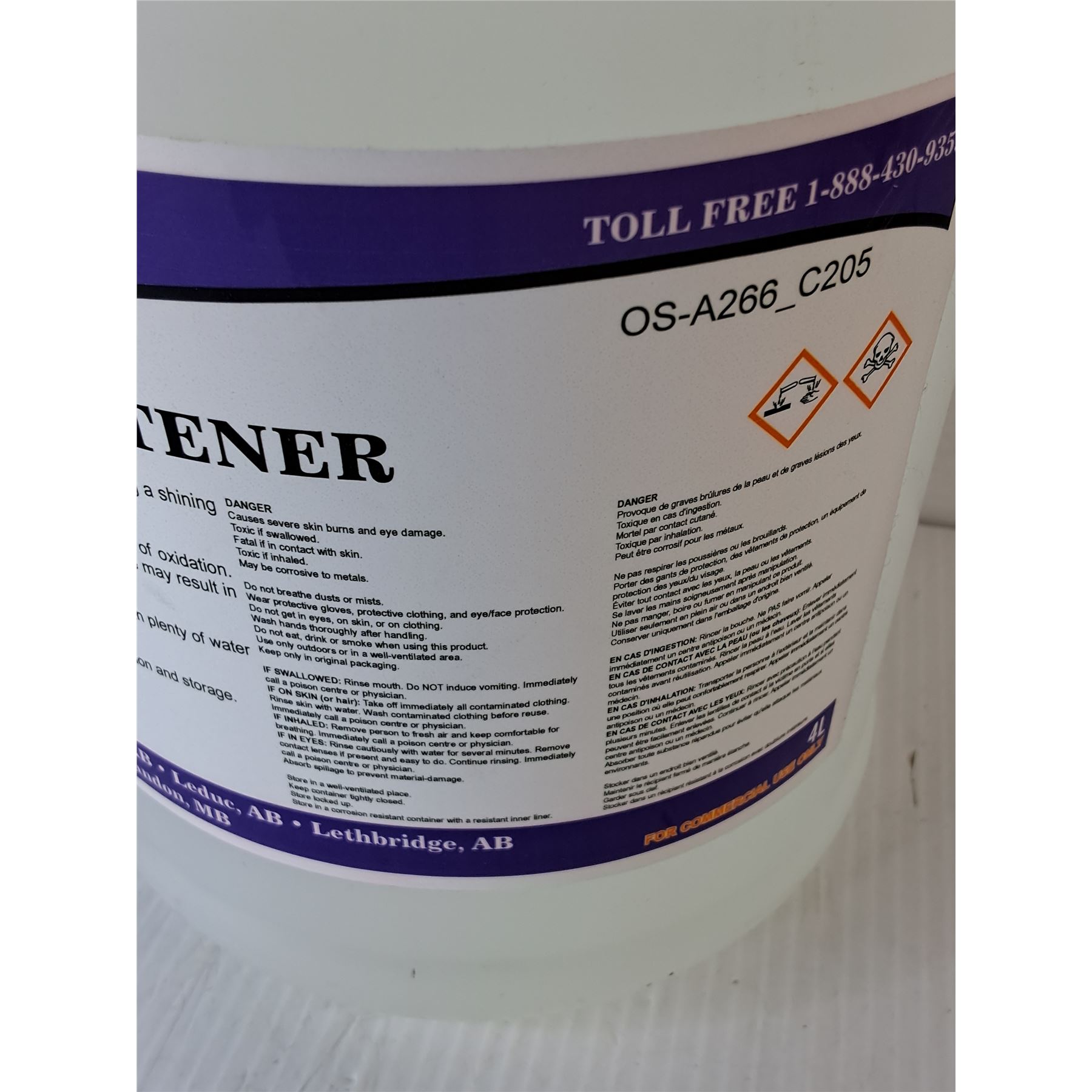 Bottle of Hot Shot Aluminum Brightener- 3/4 Full, Cannot Ship ...