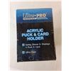 Image 4 : (4) Ultra-Pro Acrylic Puck & Card Holders- Sealed