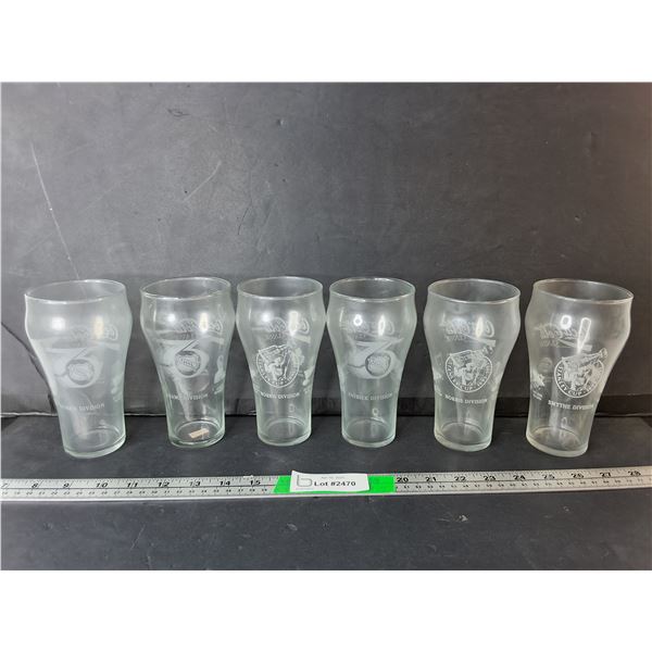 (6) Coca-Cola/NHL Glasses
