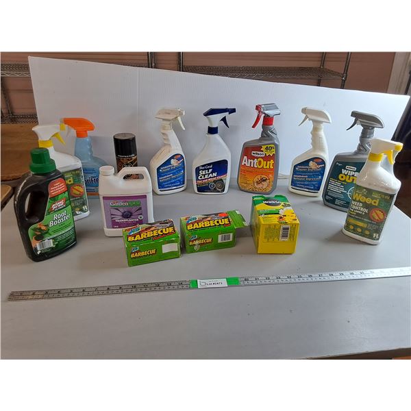Chemicals Lot- Ant Out, Tire & Wheel Cleaner, Weed Ex, Misc. Cannot Ship