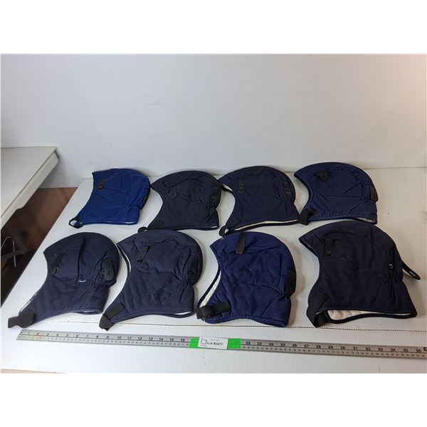 (8) Gander Hard Hat Winter Liners- Some Buttons Missing