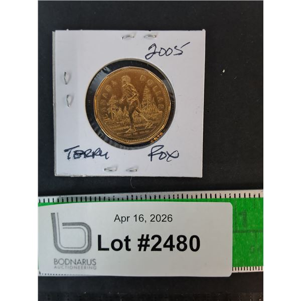 Canadian Terry Fox Commemorative Loonie- 2005