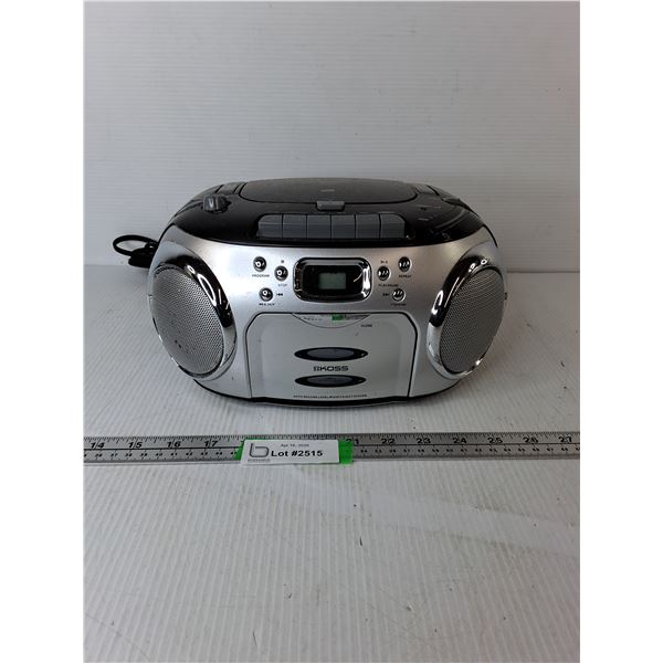 Koss Radio/CD/Tape Player- Powers On, As Is. May Require Repair