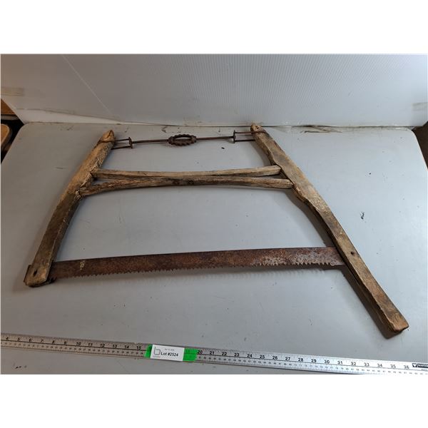 Antique Bucksaw 32.5" - Cannot Ship