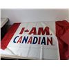 Image 4 : Tempo Tissues & Holders, Zizzers Power Scissors, (2) I Am Canadian Flags Approx. 58" x 29.5", Misc.