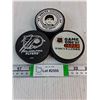 Image 1 : (3) NHL Souvenir Pucks-unknown autograph