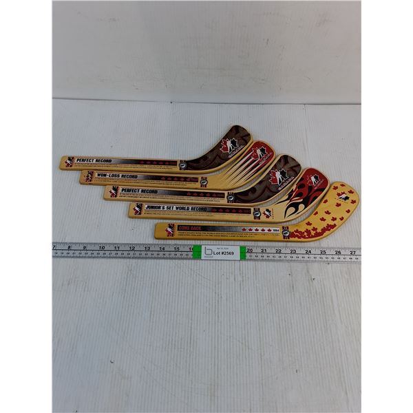 (5) Team Canada Mini-Sticks-Various Years