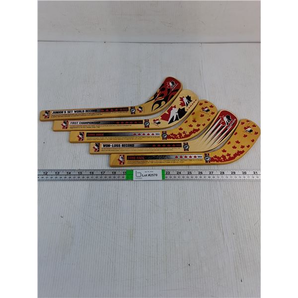 (5) Team Canada Mini-Sticks-Various Years