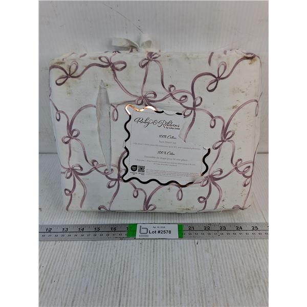 Ruby&Ribbons 100% Cotton Twin Sheet Set