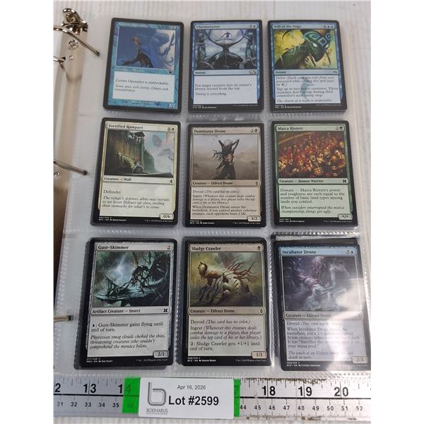 Binder of (6) Sleeves of "Magic:The Gathering" Cards-cannot authenticate-not all are pictured