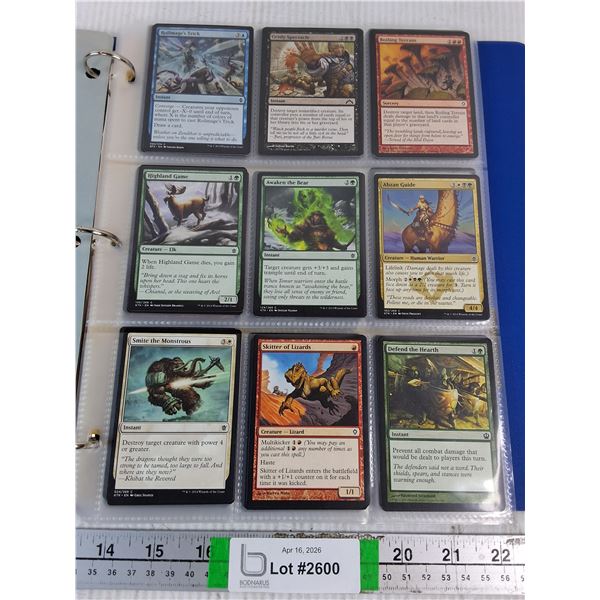 Binder of (6) Sleeves of "Magic:The Gathering" Cards-cannot authenticate-not all are pictured