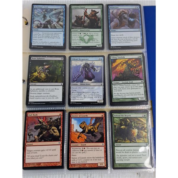 Binder of (5) Sleeves of "Magic:The Gathering" Cards-cannot authenticate-not all are pictured
