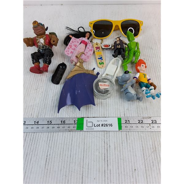 Assorted Small Plastic Toys,Sunglasses