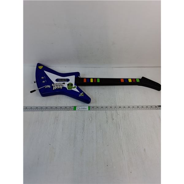 PS2 Guitar Hero Wireless Blue Icon Guitar-untested- AS IS - PICK UP