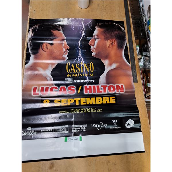 Promotional Poster for Boxing Match