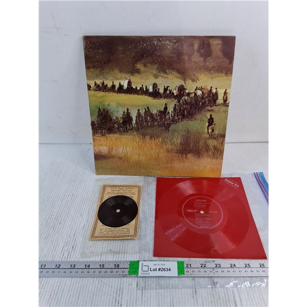 Vintage (1969) Paint Your Wagon Vinyl Record Soundtrack,Red Vinyl :Sound Sheet" and Promo Card Featu