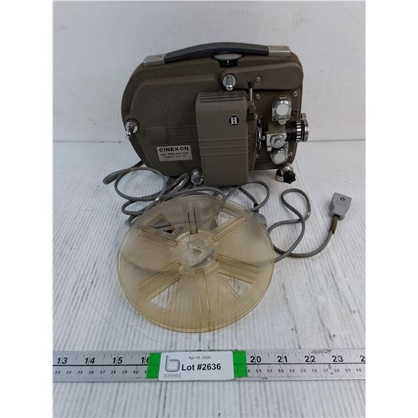 Vintage Cinekon 8mm Film Projector-Made in Japan-untested-as is