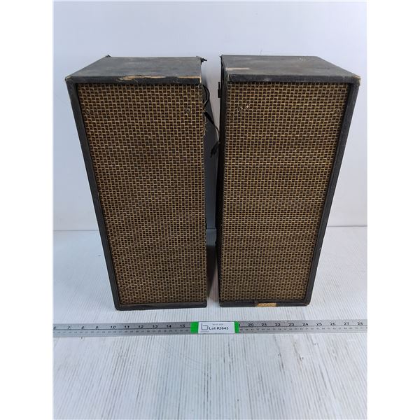 Pair of Vintage Speakers-unknown maker-AS IS - PICK UP