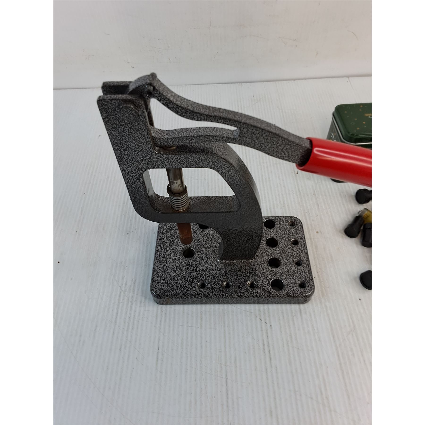 Manual Snap/Rivet Hand Press w/Assorted Press Attachments, After Eight ...