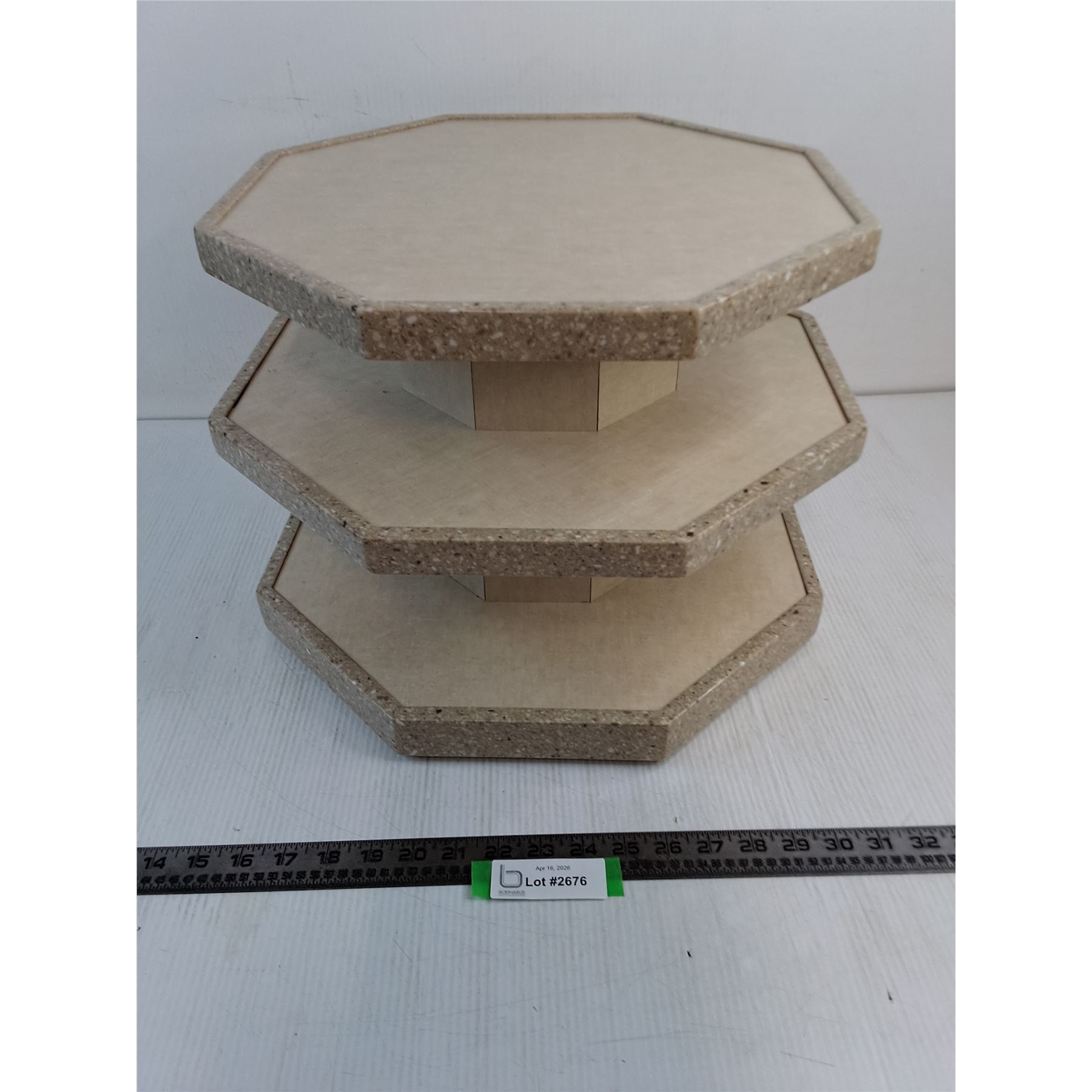 3-Tiered Octagon Carousel - Max Width = 18