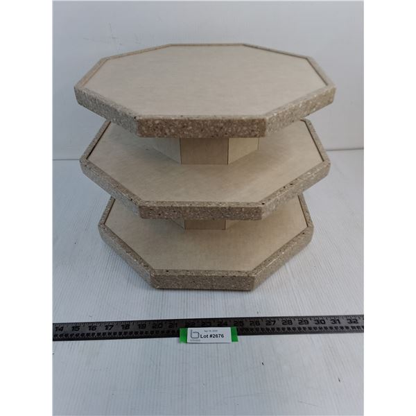 3-Tiered Octagon Carousel - Max Width = 18" - PICK UP ONLY