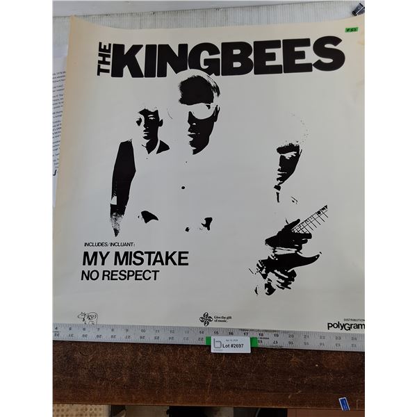 * The Kingbees - Self Titled Record album Cover 24"×24"