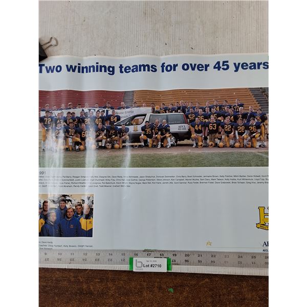 * 1991 Saskatoon Hilltops Team Poster