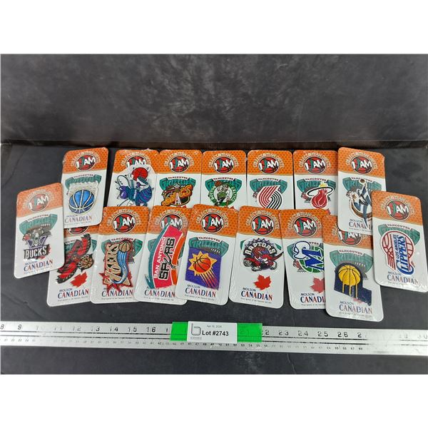 Assorted Space Jam Team Crests - Raptors, Bucks, Sonics, Misc