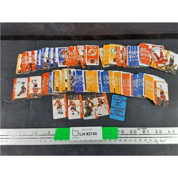 1983 Complete Set NHL Keychain Cards