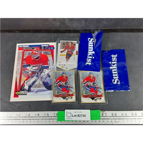 Upper Deck & Panini Hockey Cards & (2) Sunkist Card Wrappers