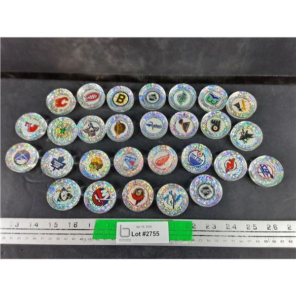 Assorted NHL Team Logo Epoxy Tokens