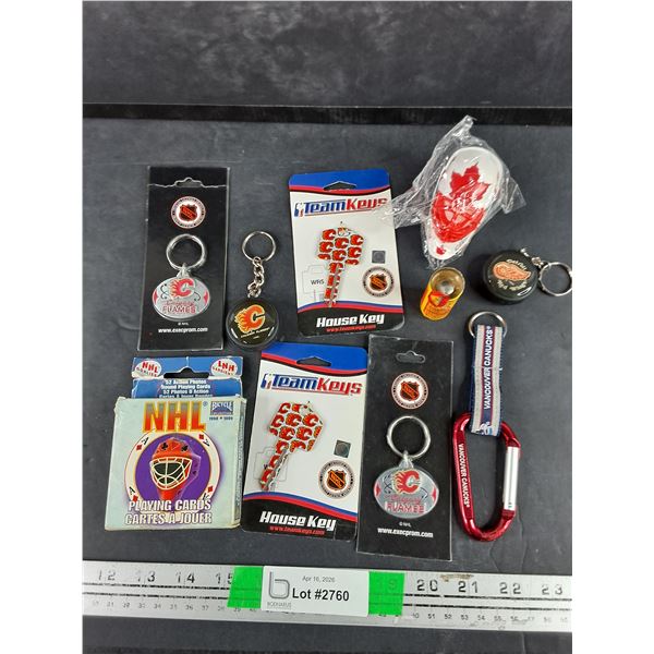 Team Keys, NHL Keychain, Playing Cards, Bug & Fly Catcher