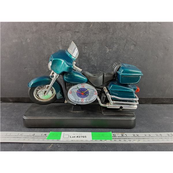 Quartz Motorcycle Table Clock - As Is