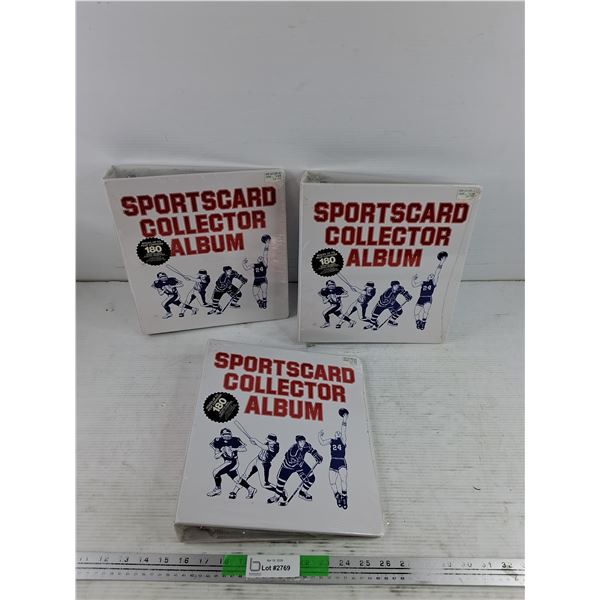 (3) Sportscard Collector Albums