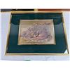 Image 3 : (3) Framed Wall Art Foil Pictures 14" x 11"