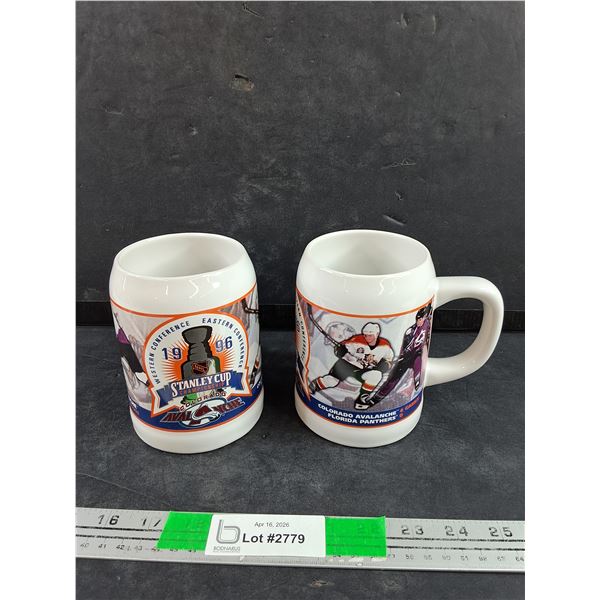 (2) 1996 Stanley Cup Championship Ceramic Mugs
