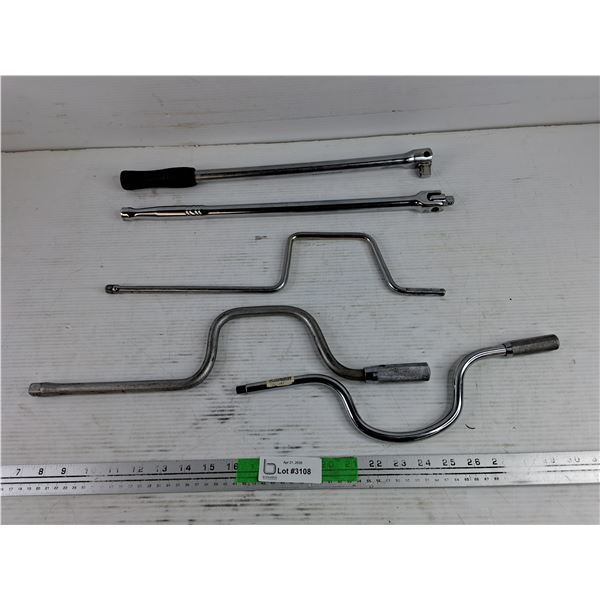 (3) Speed Wrenches, (2) 17"  Breaker Bars