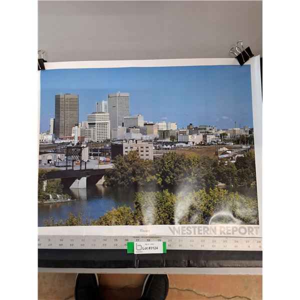 Western Report- City of Winnipeg, Manitoba. 17 1/2"×23"