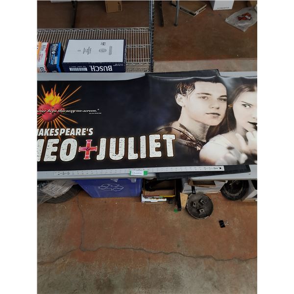 * William Shakespeare's "Romeo & Juliet" 1997 Centrury Fox Poster, 25 1/2"×76"
