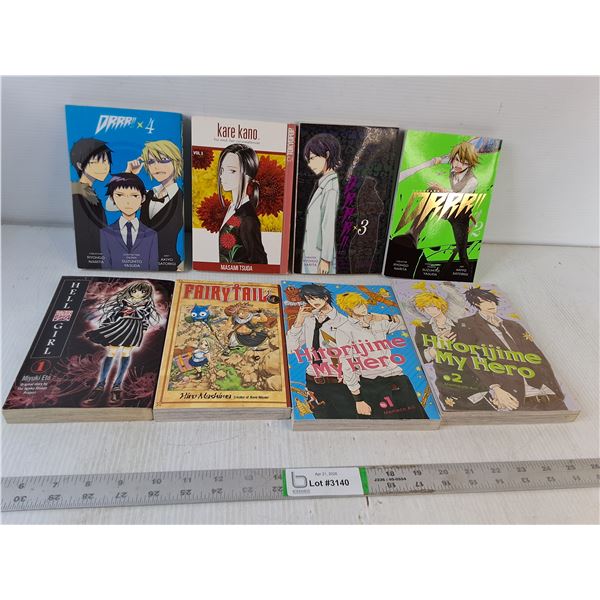 (8) Various Anime Comic Books