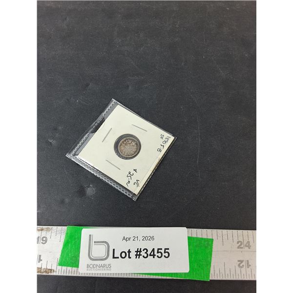 1870 Antique Canadian 5 Cent Collectible Coin ( as is, cannot authenticate)