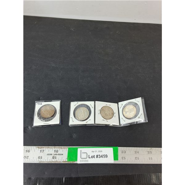 1964-1966 Vintage Canadian Collectible Coins ( as is, cannot authenticate)