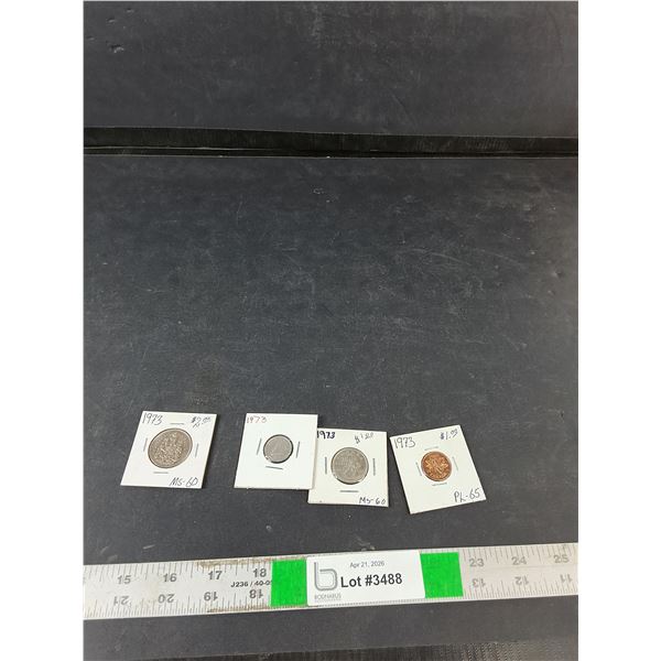 1973 Vintage Canadian Collectible Coins (cannot authenticate)