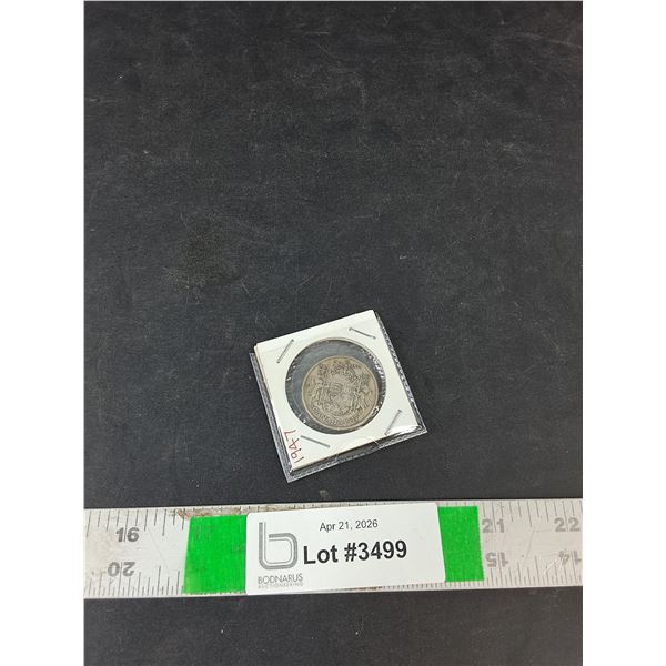 1947 Vintage Canadian 50 Cent Collectible Coin ( as is, cannot authenticate)