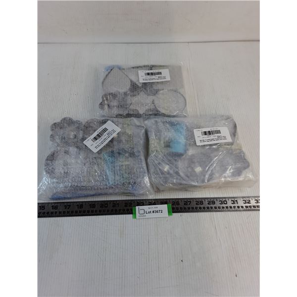 (3) Sealed 6-Pack Cookie Cutters