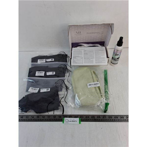 New Stock (3) Women's Large Underwear, Night Creme, Amenity Tote, Redken Hair Treatment - PU Only
