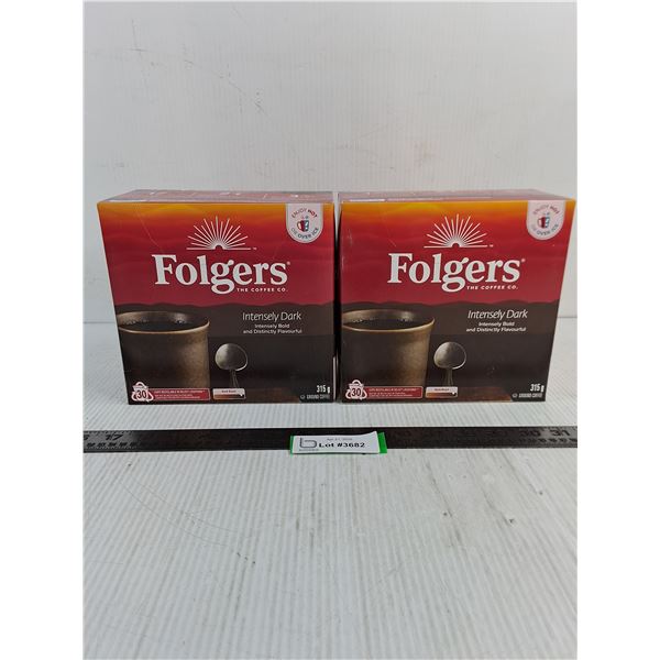 (2) Unopen Boxes of Folgers "Intensely Dark/Bold" Coffee Pods